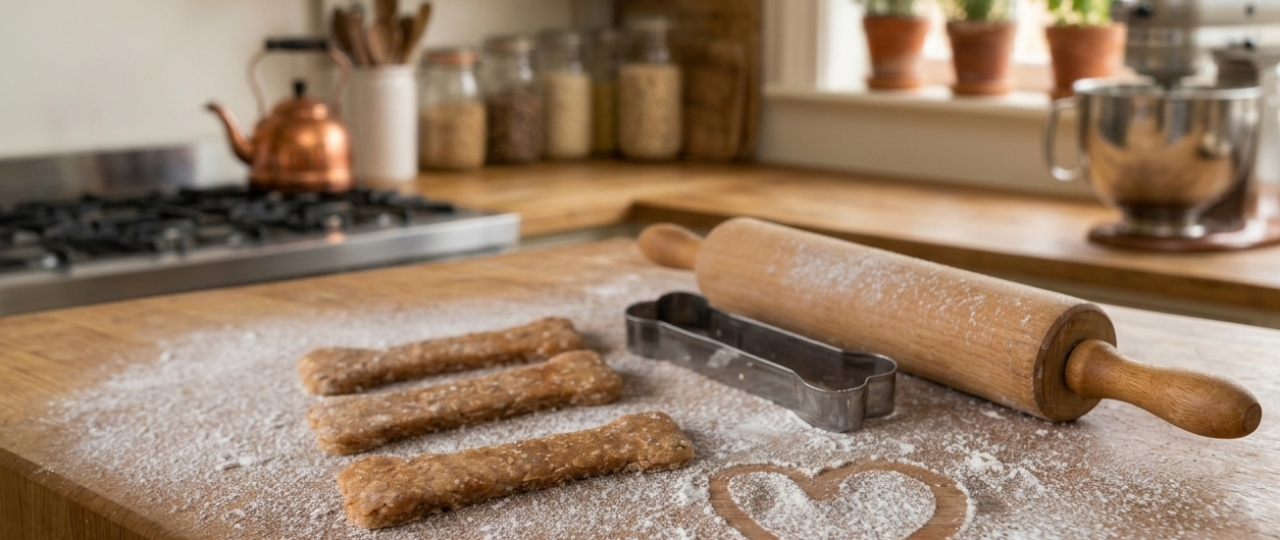 Homemade Peanut Butter Dog Biscuits